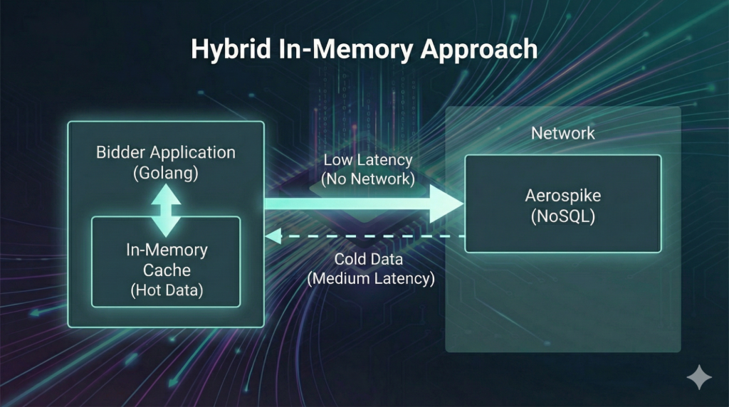 hybrid-in-memory-aerospike-bidder-architecture-1024x572 Milliseconds Matter: How We Optimized Our Bidder for 2ms Latency