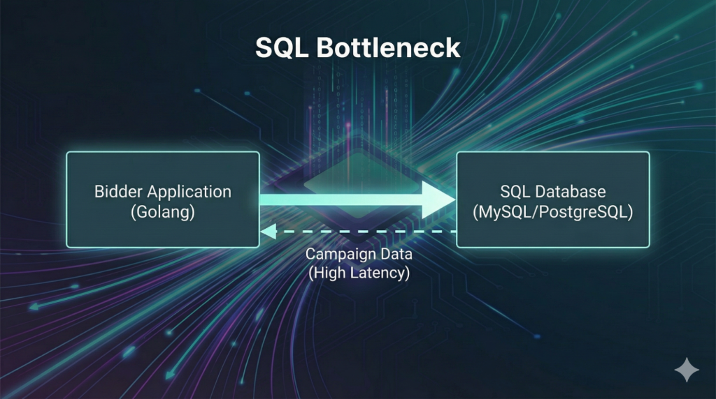sql-database-bottleneck-bidder-architecture-1024x572 Milliseconds Matter: How We Optimized Our Bidder for 2ms Latency
